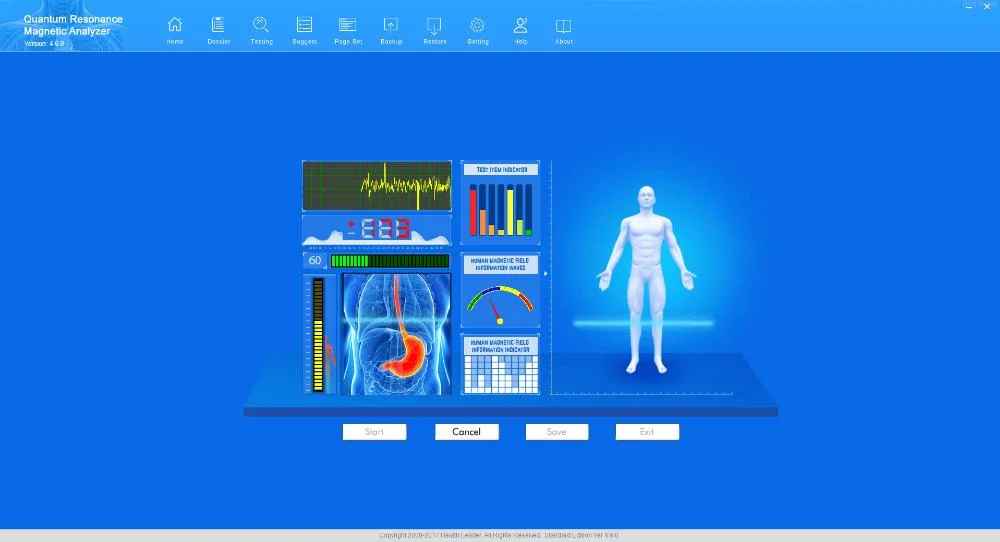 Quantum Magnetic Resonance Body Analyzer Whole Body Health Analyzer with Report Analysis Instrument