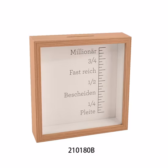 Tirelire rectangulaire en bois, cadre Photo, boîte d'ombre, vente en gros pour enfants