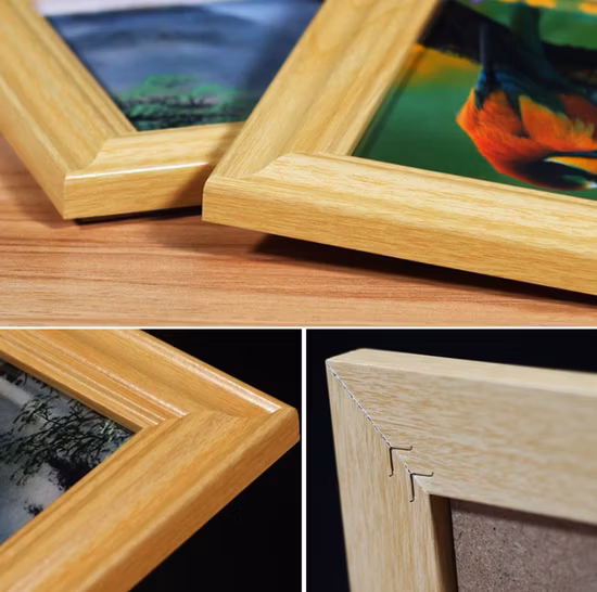 Cadre photo en résine, peinture baroque ovale rectangulaire antique, vente en gros