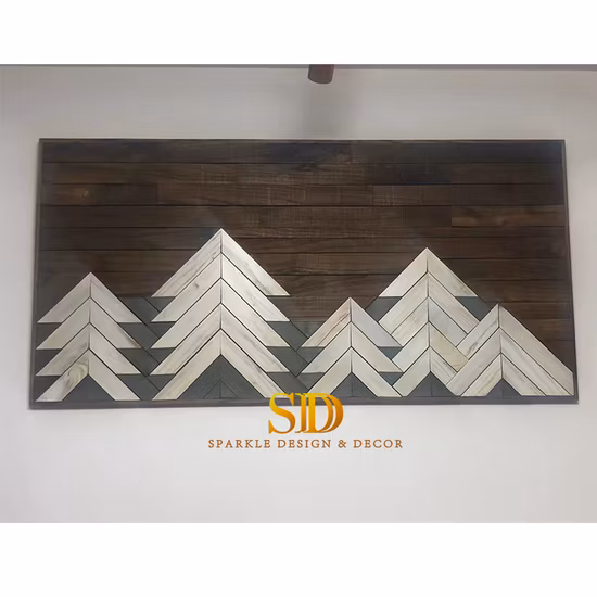 Panneau d'art en bois sur mesure, fabricant, peinture murale en bois, idées d'art mural en bois